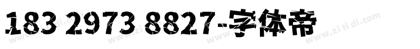 183 2973 8827字体转换